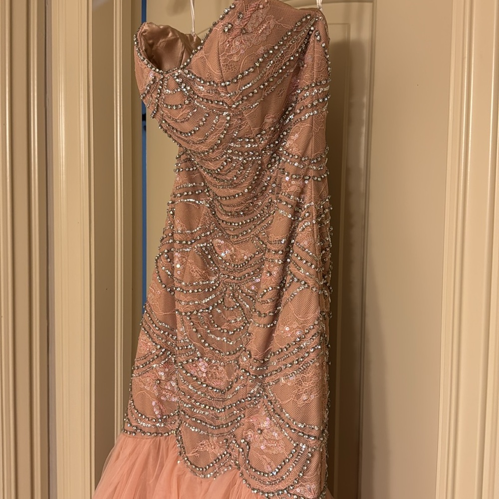 Sherri Hill Mermaid Sequence Formal Prom Dress - Picture 5 of 8